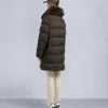 Belle Dune Long Shearling Trim Puffer