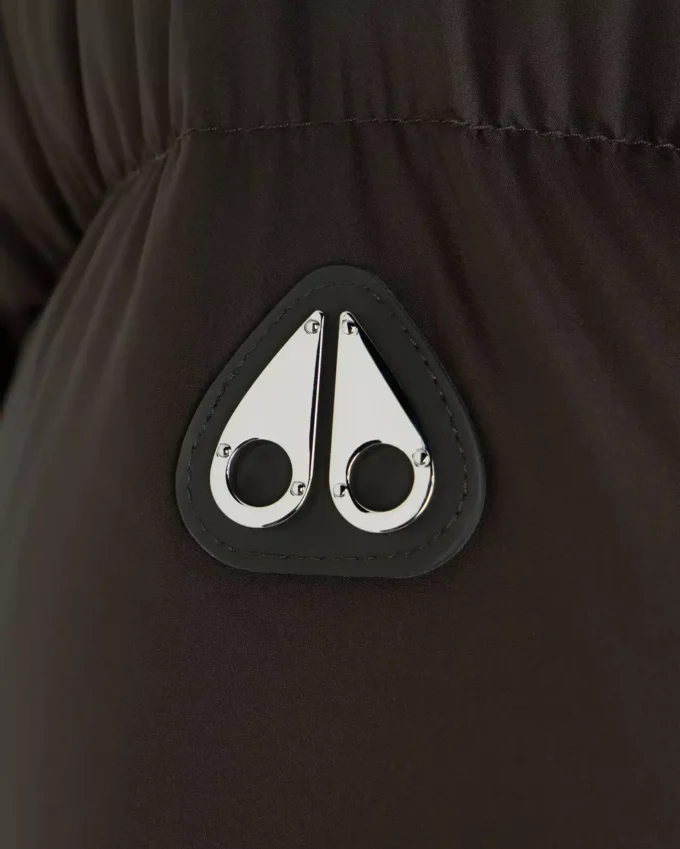 Belle Dune Long Shearling Trim Puffer