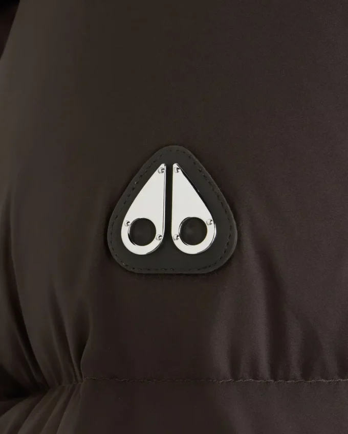 Belle Dune Short Shearling Trim Puffer