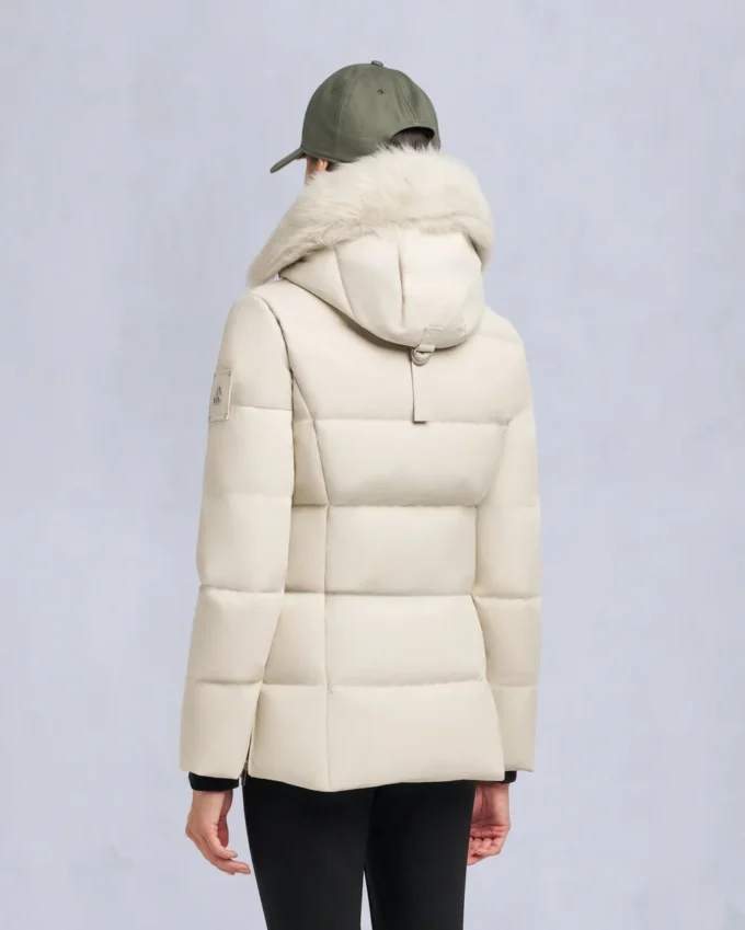 Cloud Shearling Trim 3Q Jacket
