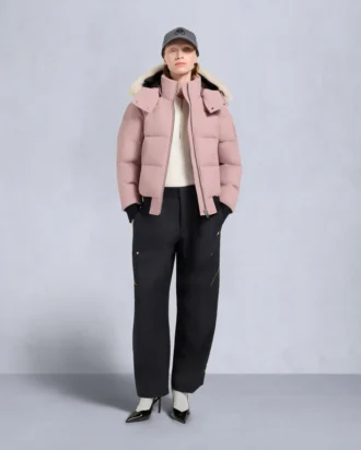 Cloud Shearling Trim Bomber Jacket