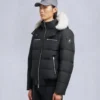 Cloud Shearling Trim Bomber Jacket