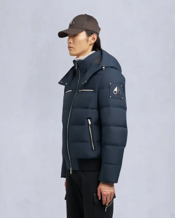 Cloud Shearling Trim Bomber Jacket