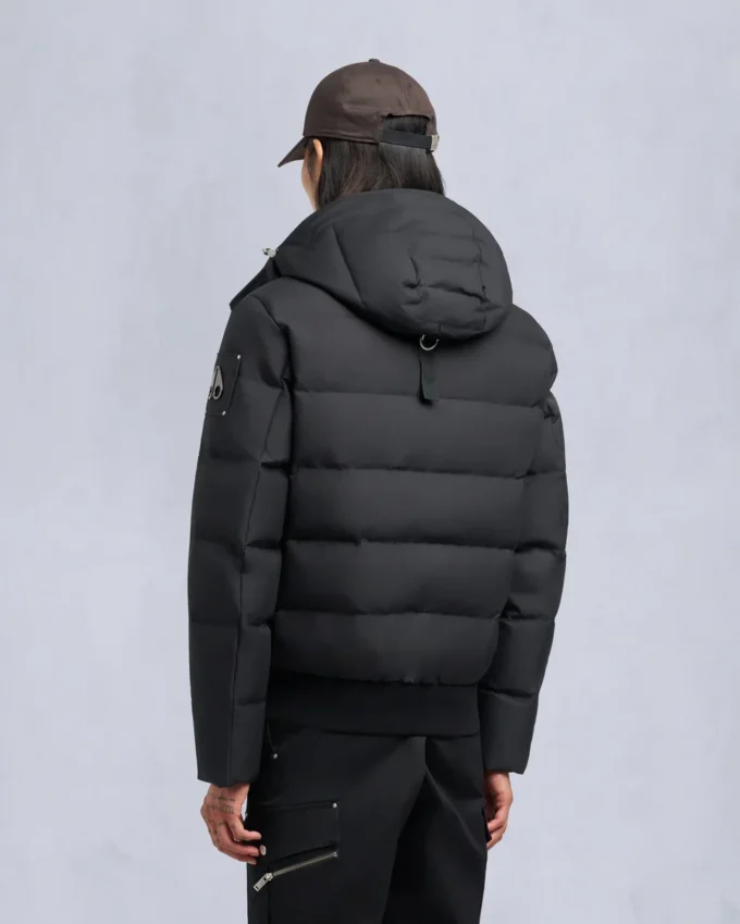 Cloud Shearling Trim Bomber Jacket