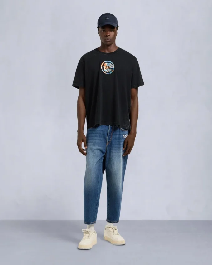 Evisu X Moose Straight Leg Jeans
