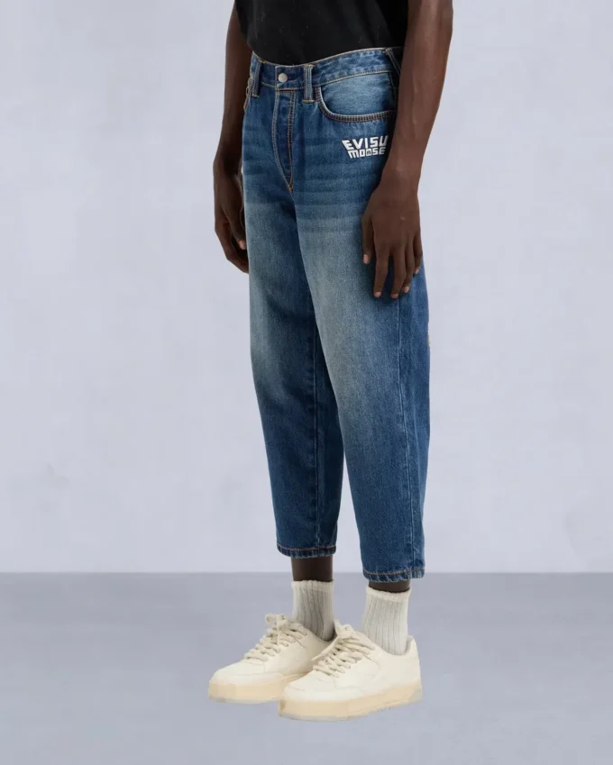 Evisu X Moose Straight Leg Jeans