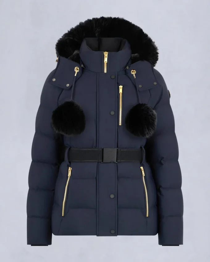 Gold Series Nyluxe Cambria Shearling Trim Jacket