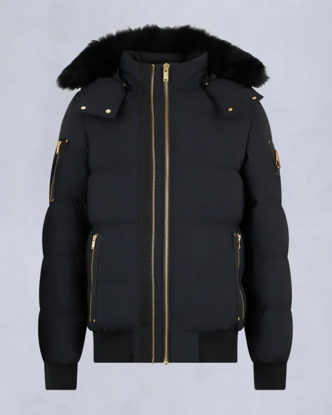 Gold Series Nyluxe Stagg Shearling Trim Bomber