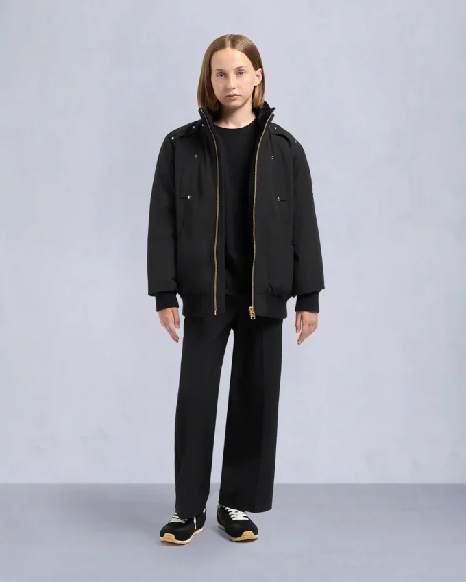 Kids Unisex Original Gold Series Shearling Trim Bomber Jacket