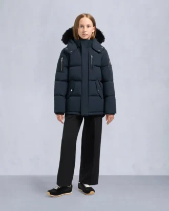 Kids Unisex Original Shearling Trim 3Q Jacket