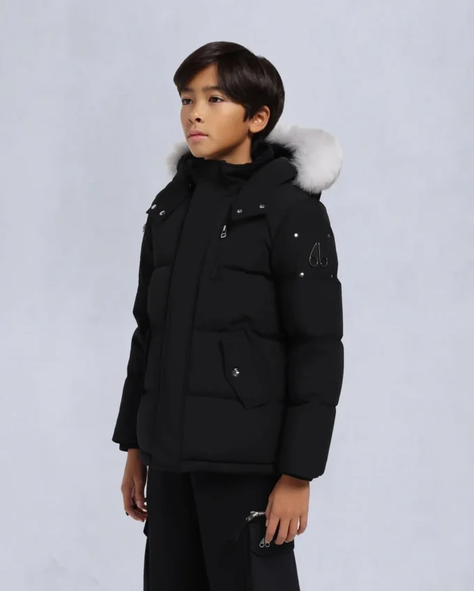 Kids Unisex Original Shearling Trim 3Q Jacket