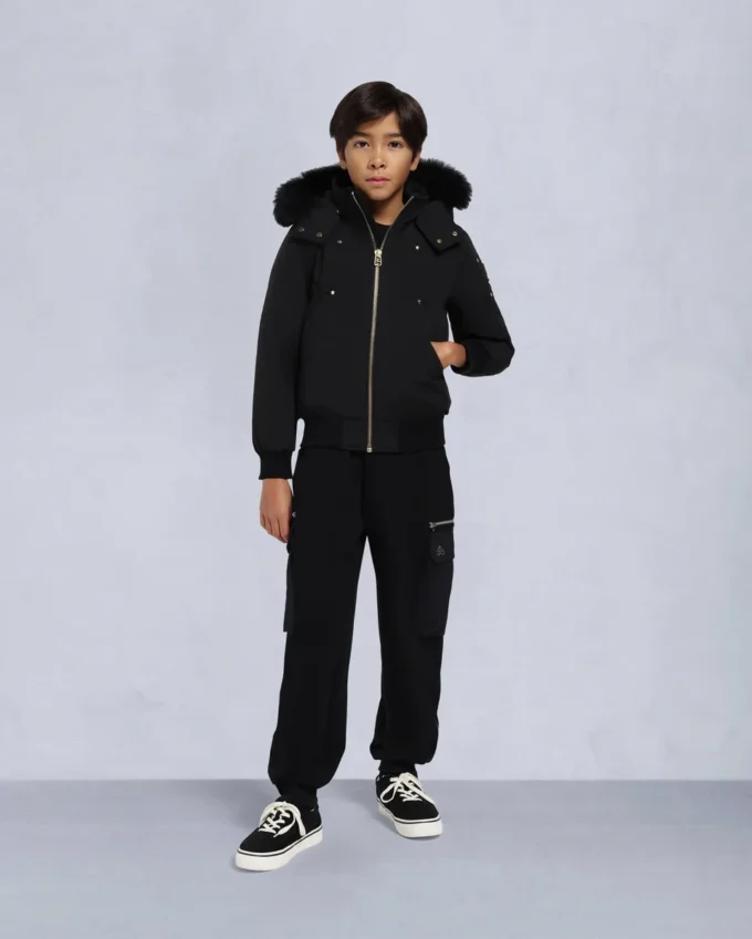 Kids Unisex Original Shearling Trim Bomber