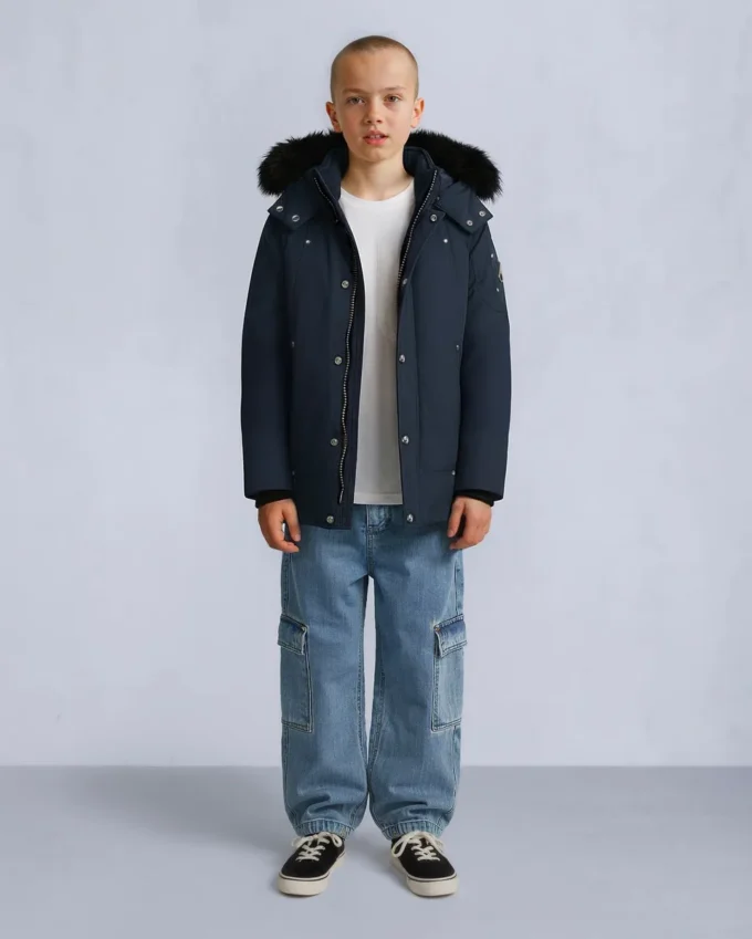 Kids Unisex Original Shearling Trim Parka