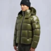 Kings Puffer Shearling Trim Jacket