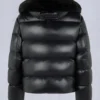 Kings Puffer Shearling Trim Jacket