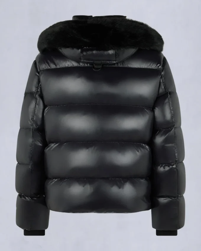 Kings Puffer Shearling Trim Jacket
