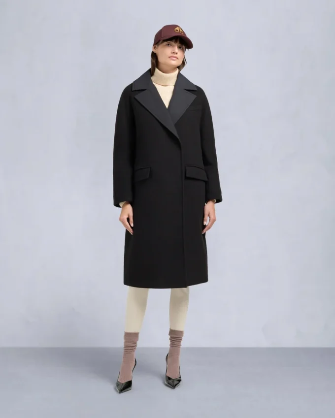 Lafleur Wool Long Wrap Coat