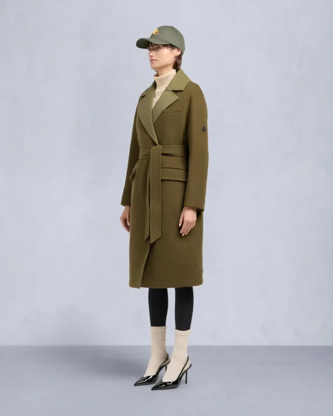 Lafleur Wool Long Wrap Coat