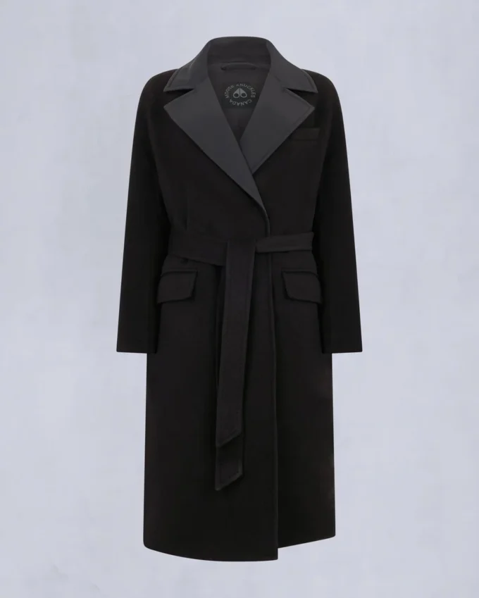 Lafleur Wool Long Wrap Coat
