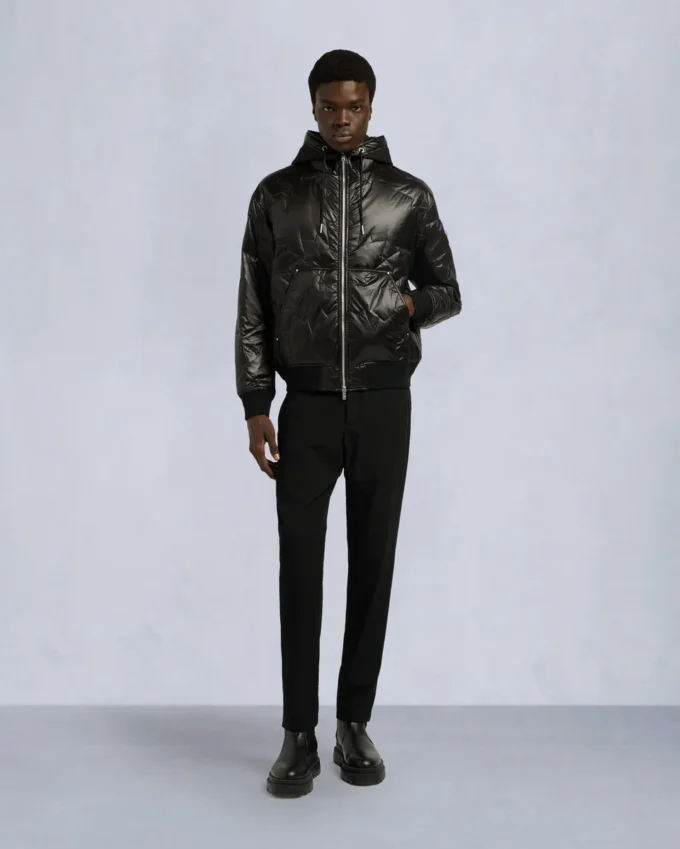 Leaf Quilt Bomber Jacket