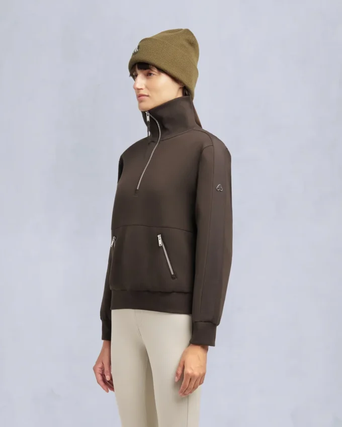 Mix Media Quarter Zip Sweater Mix Media Quarter Zip Sweater