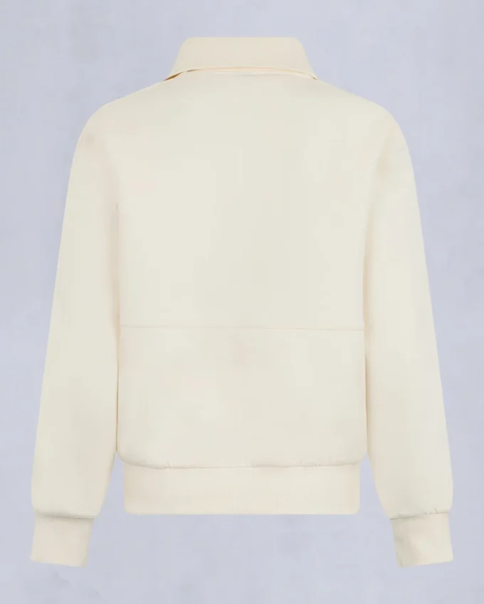 Mix Media Quarter Zip Sweater