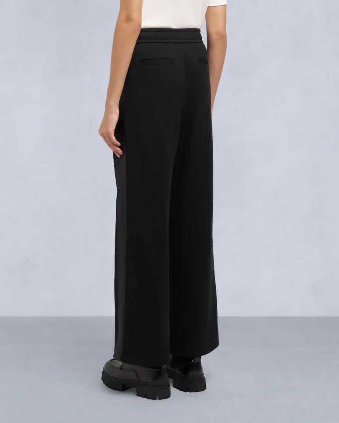 Mix Media Wide Leg Pant