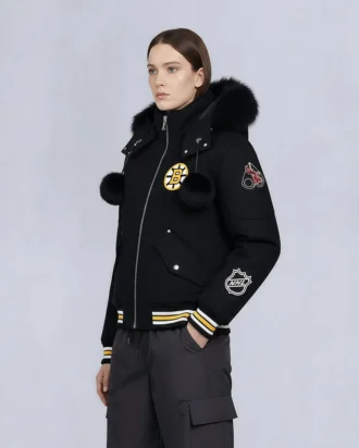 Nhl X Moose Knuckles Bruins Bomber Jacket