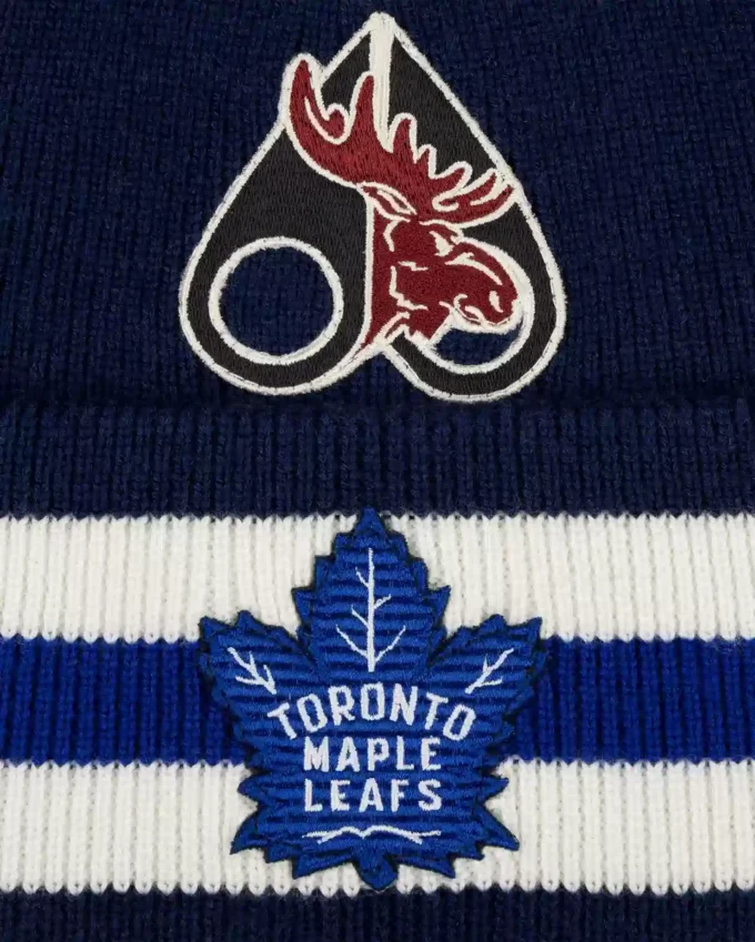 Nhl X Moose Knuckles Maple Leafs Beanie