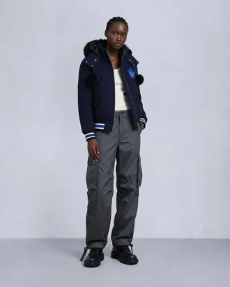 Nhl X Moose Knuckles Maple Leafs Bomber Jacket