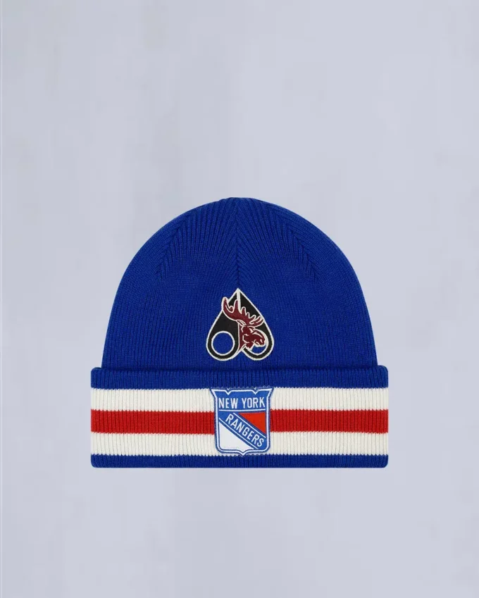 Nhl X Moose Knuckles Rangers Beanie