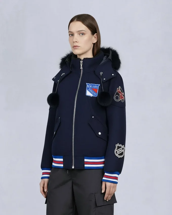 Nhl X Moose Knuckles Rangers Bomber Jacket
