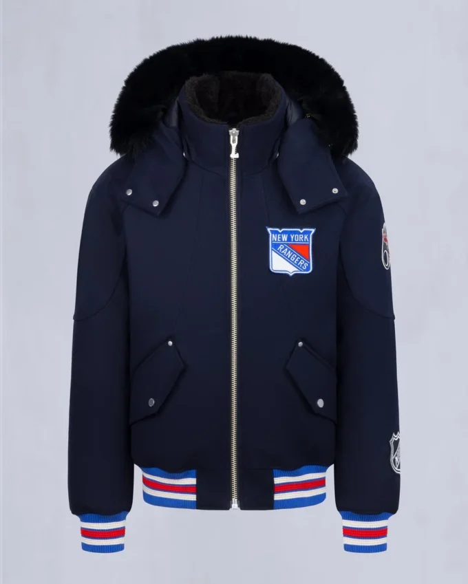 Nhl X Moose Knuckles Rangers Bomber Jacket