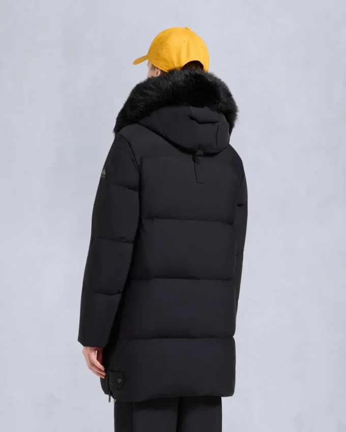 Nyluxe Chelia Shearling Trim 3Q Jacket