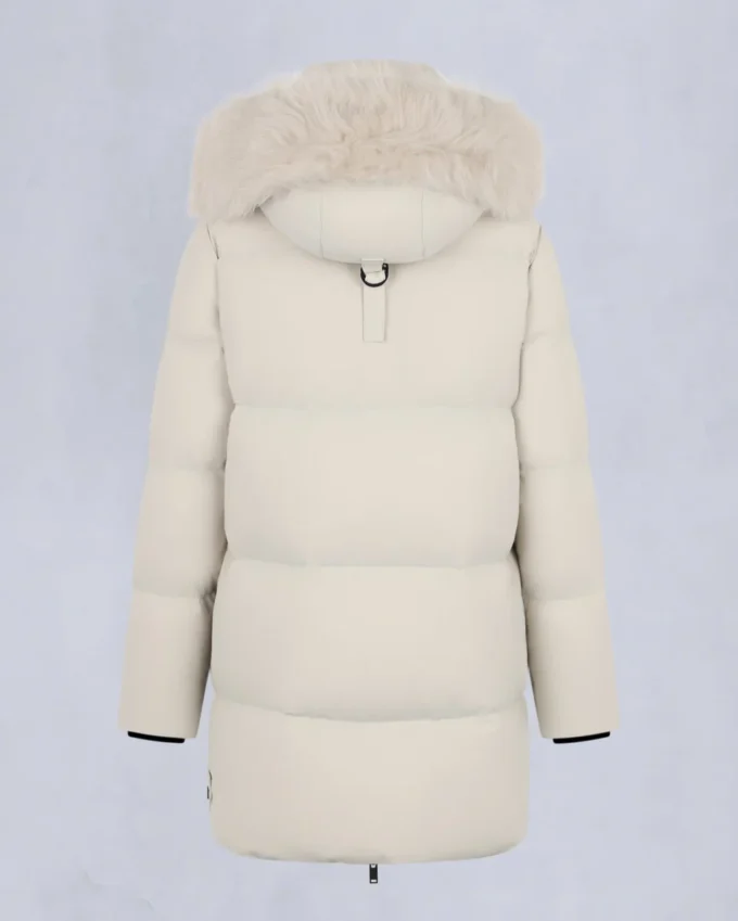 Nyluxe Chelia Shearling Trim 3Q Jacket