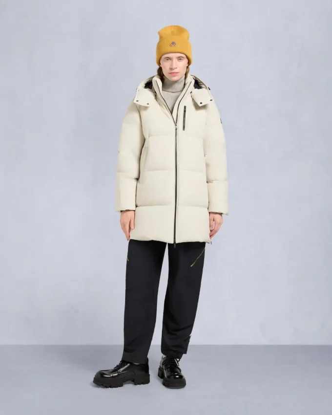 Nyluxe Chelia Shearling Trim 3Q Jacket