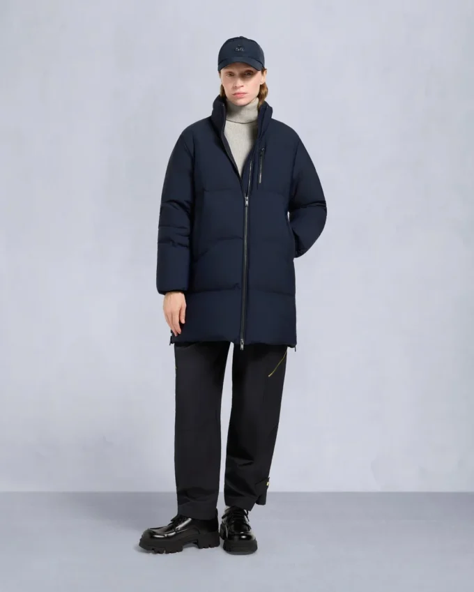 Nyluxe Chelia Shearling Trim 3Q Jacket