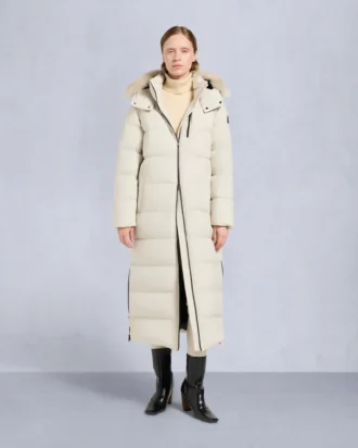 Nyluxe Chelia Shearling Trim Parka