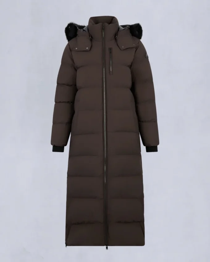 Nyluxe Chelia Shearling Trim Parka
