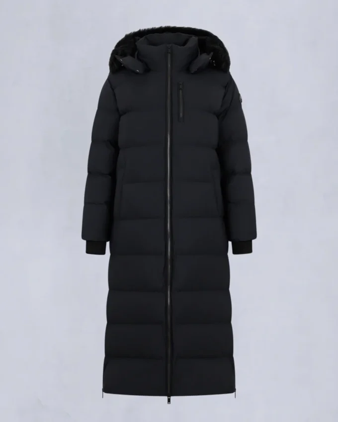 Nyluxe Chelia Shearling Trim Parka