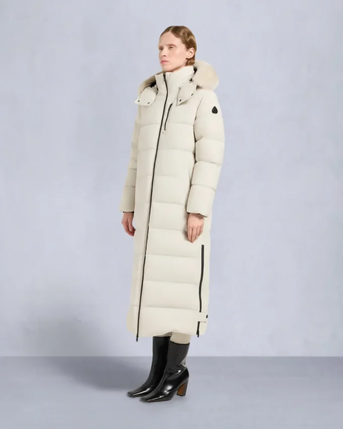 Nyluxe Chelia Shearling Trim Parka