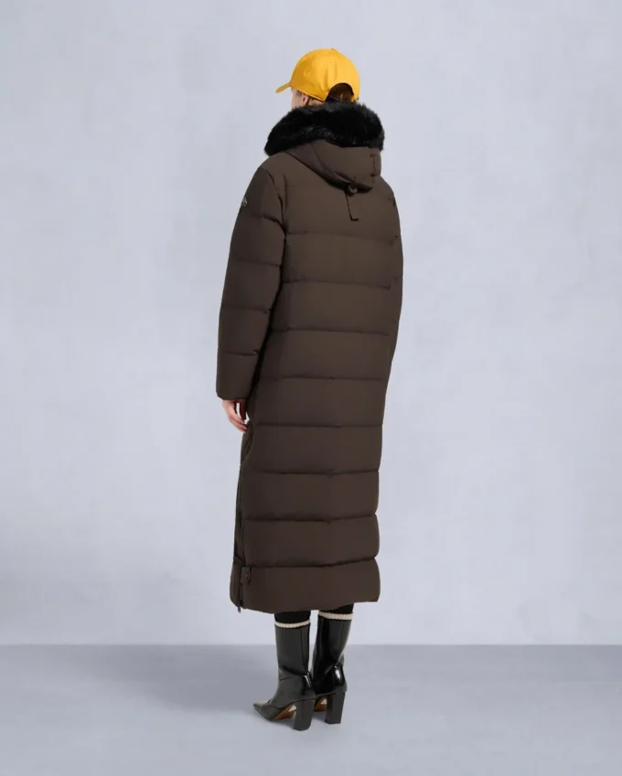 Nyluxe Chelia Shearling Trim Parka