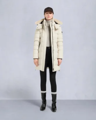 Nyluxe Watershed Shearling Trim Parka