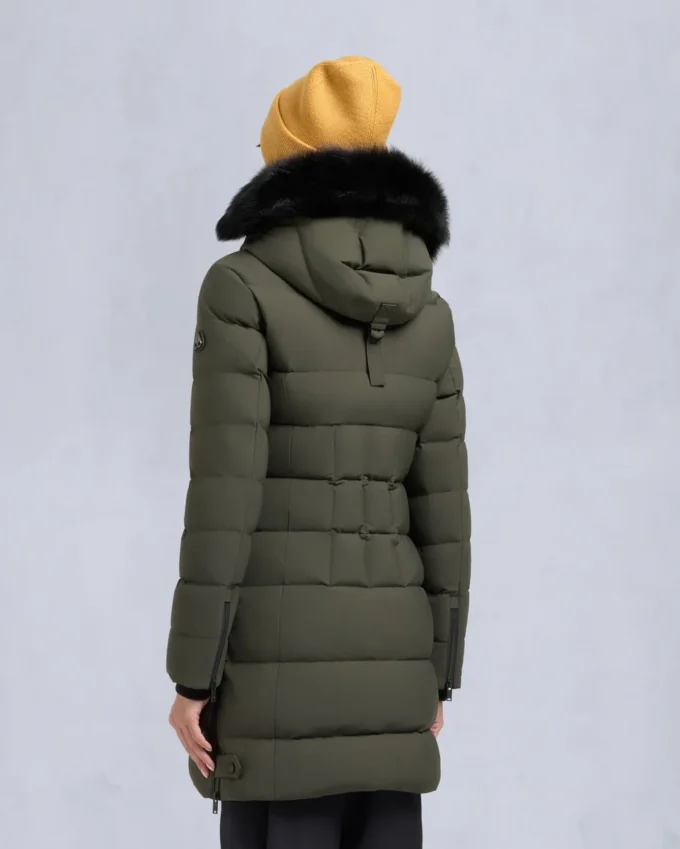 Nyluxe Watershed Shearling Trim Parka