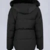 Onyx Anguille Shearling Trim Jacket