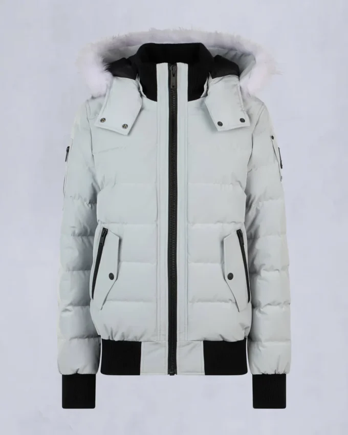 Onyx Ladriere Shearling Bomber Jacket