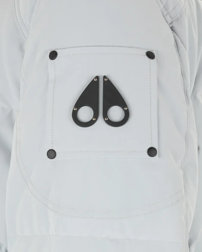 Onyx Round Island Shearling Trim Jacket