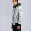 Onyx Scotchtown Shearling Trim Bomber Jacket