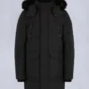 Onyx Shearling Trim Big Ridge Parka