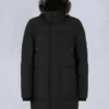 Onyx Shearling Trim Big Ridge Parka